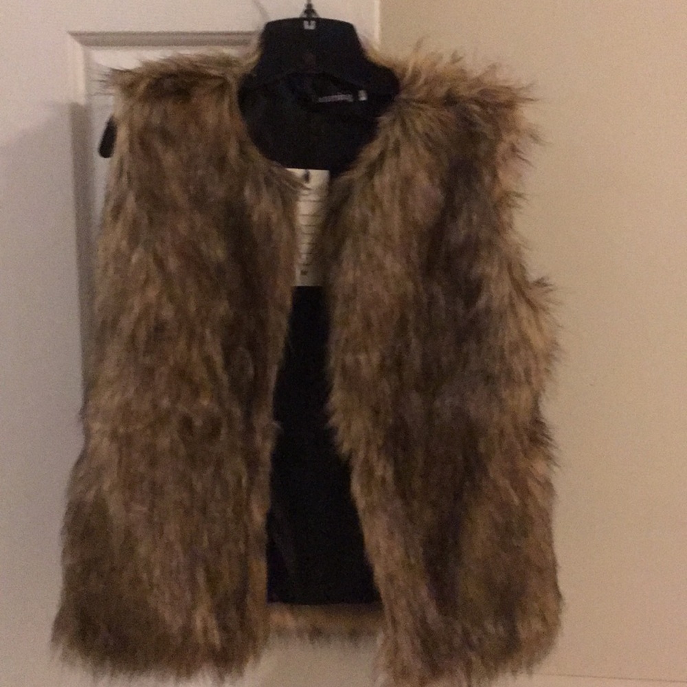 Faux fur vest